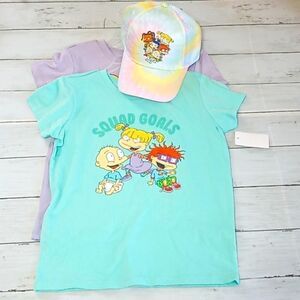 Rugrats Nickelodeon T-Shirt 2-Pack & Rugrat Hat Ball Cap